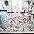 Safavieh Madison Collection MAD473B Boho Chic Medallion Distressed Non-Shedding Stain Resistant Living Room Bedroom Area Rug, 9' x 12', Cream / Blue
