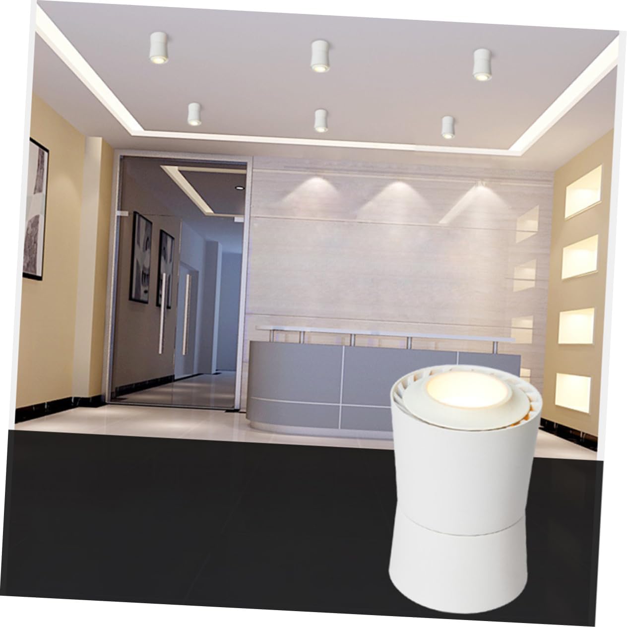 DOITOOL Spot Light Ceiling Light Led Spotlight Ceiling Downlight Semi Flush Mount Lighting Fixture Easy Install for Home Decor