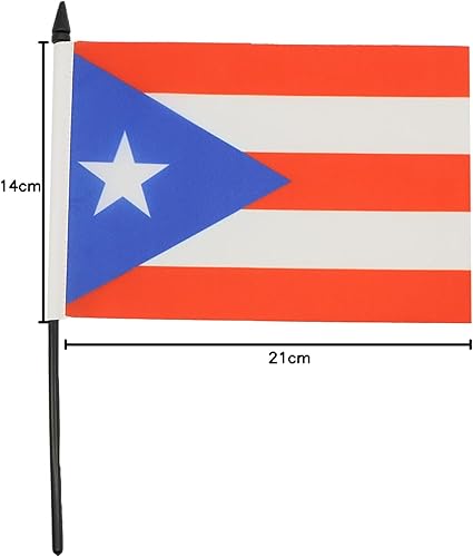 Miniatura 113 de Bandera de mesa Colombia 5'' x 8'' - Bandera de escritorio colombiana 8.3 x 5.5 in - Barra y base de plástico negro - AZ FLAG