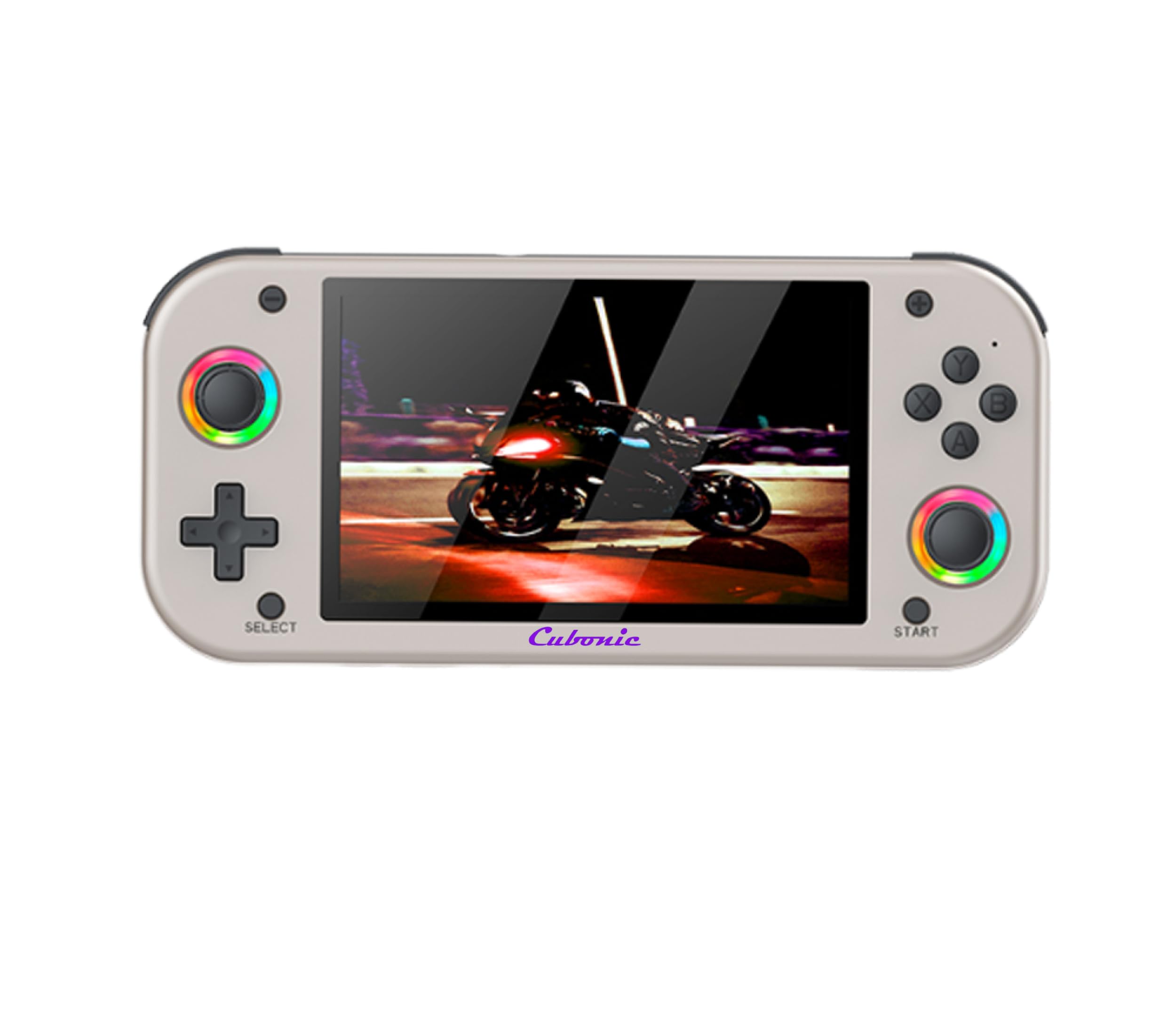 Cubonic M26 Portable Gaming Console, Beige, 5.1" HD Display, 20000+ Preloaded Retro Games, Built-in Stereo Speakers, Expandable Storage, Classic Controls, RGB Dual Joystick, 3000mah Battery Life (VividGo M26)-image-18