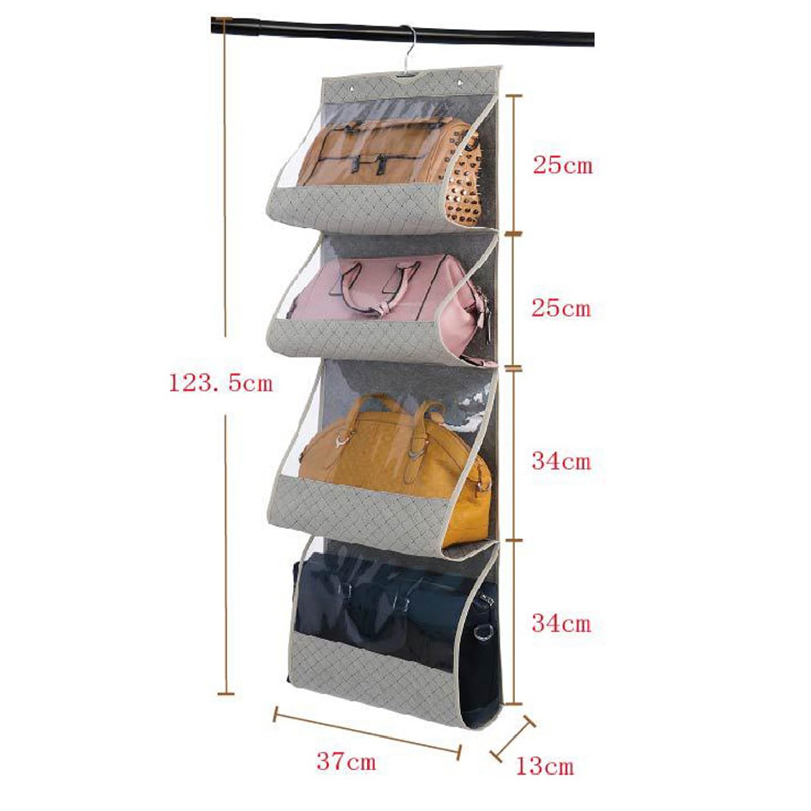 Organizzatori borse Organizer for borsa da appendere for armadio(Beige)