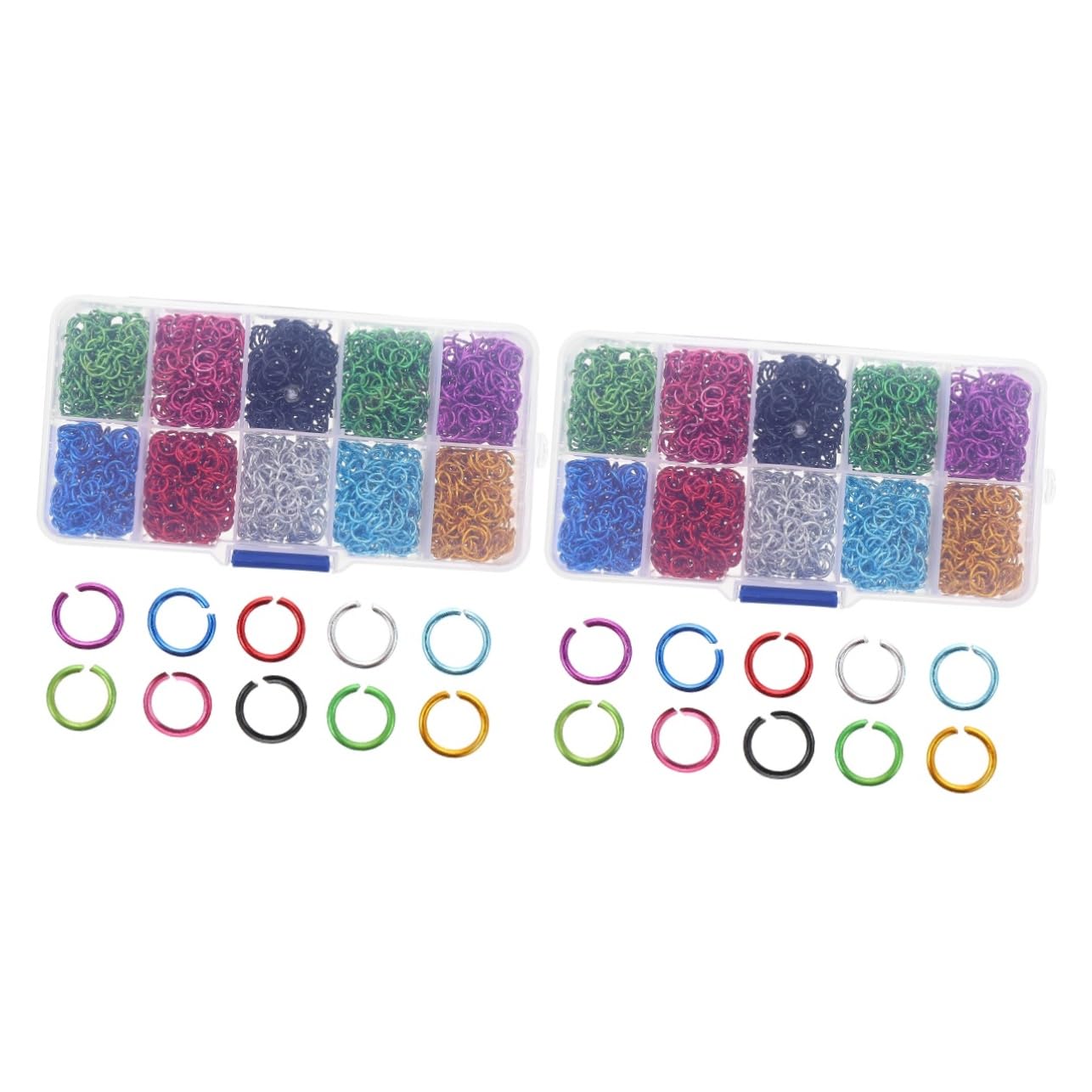 TEHAUX 500pezzi Anelli Di Giunzione Aperti Per Creazioni Di Gioielli Anelli Di Collegamento Per Bracciali e Collane Accessori Versatili Per Artigianato