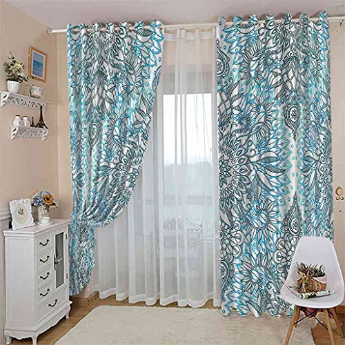 Rideau occultant à oeillets isolant phonique polyester 264x160 - 4