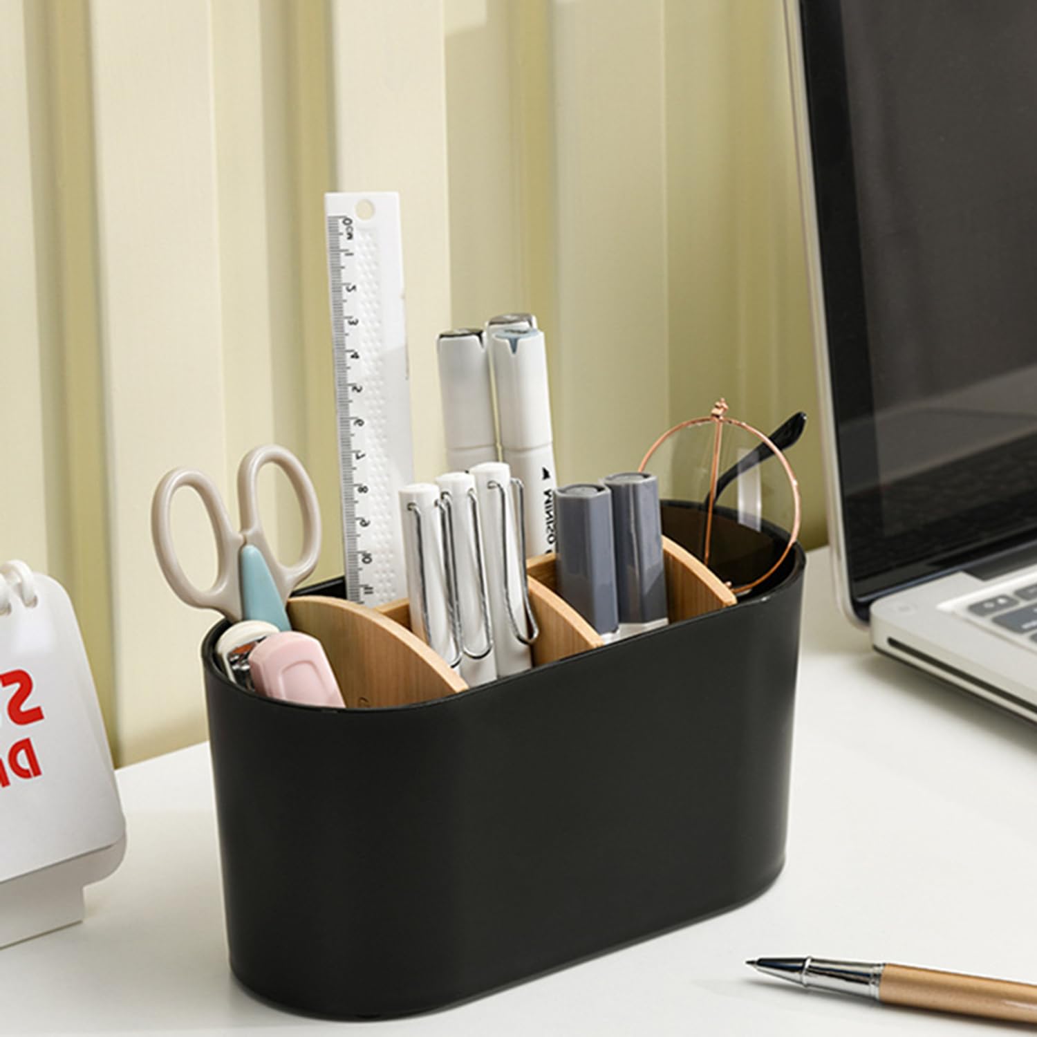 Organizer Spazzolini Elettrici Design | Supporto Bagno con Bambù Eco