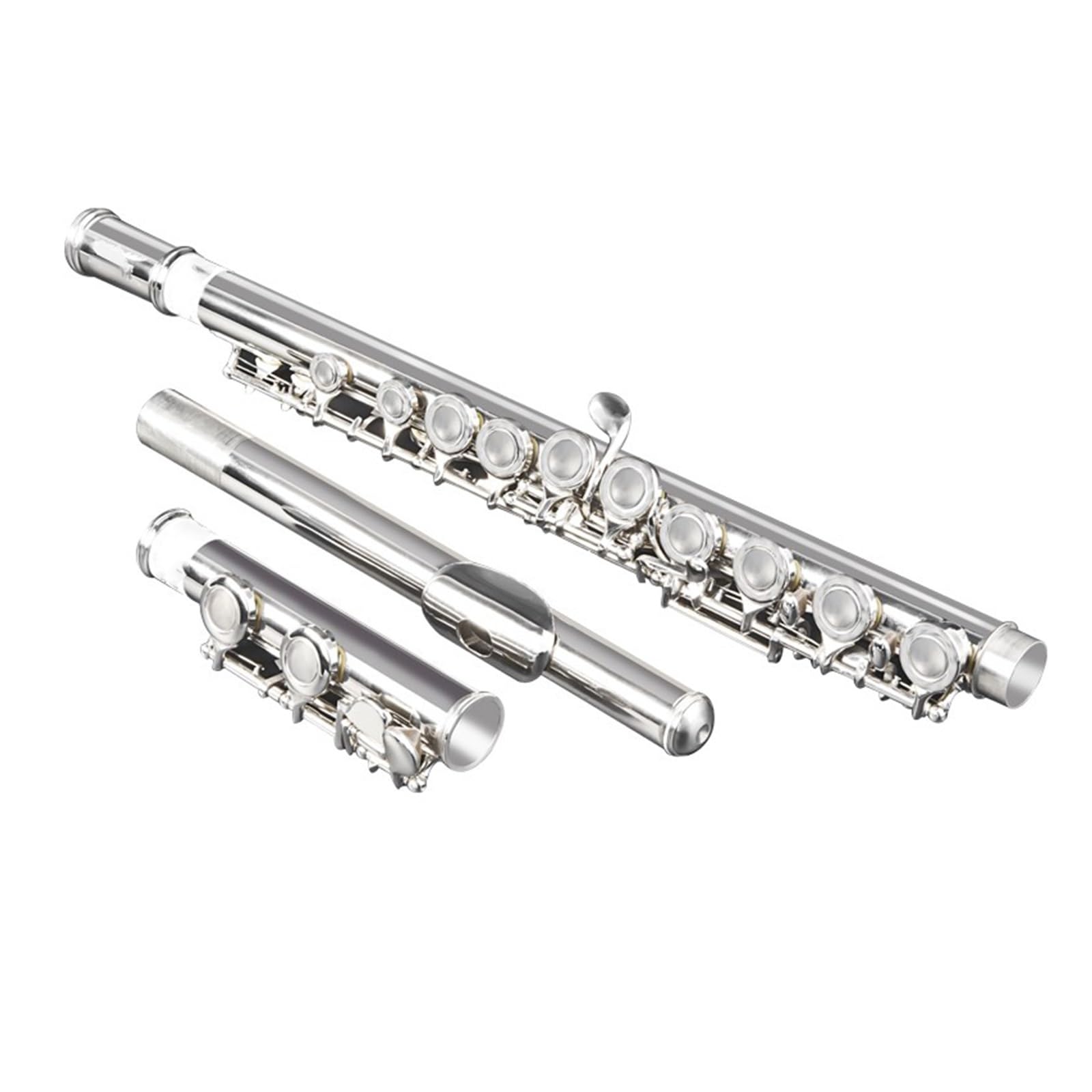 Amazon | 16穴フルート試験用ニッケルメッキシルバー16穴EキーCキー