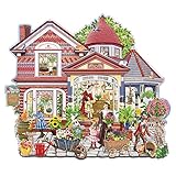Bits and Pieces-Rose's Blossom Cottage - 750 Piece Shaped Jigsaw Puzzle