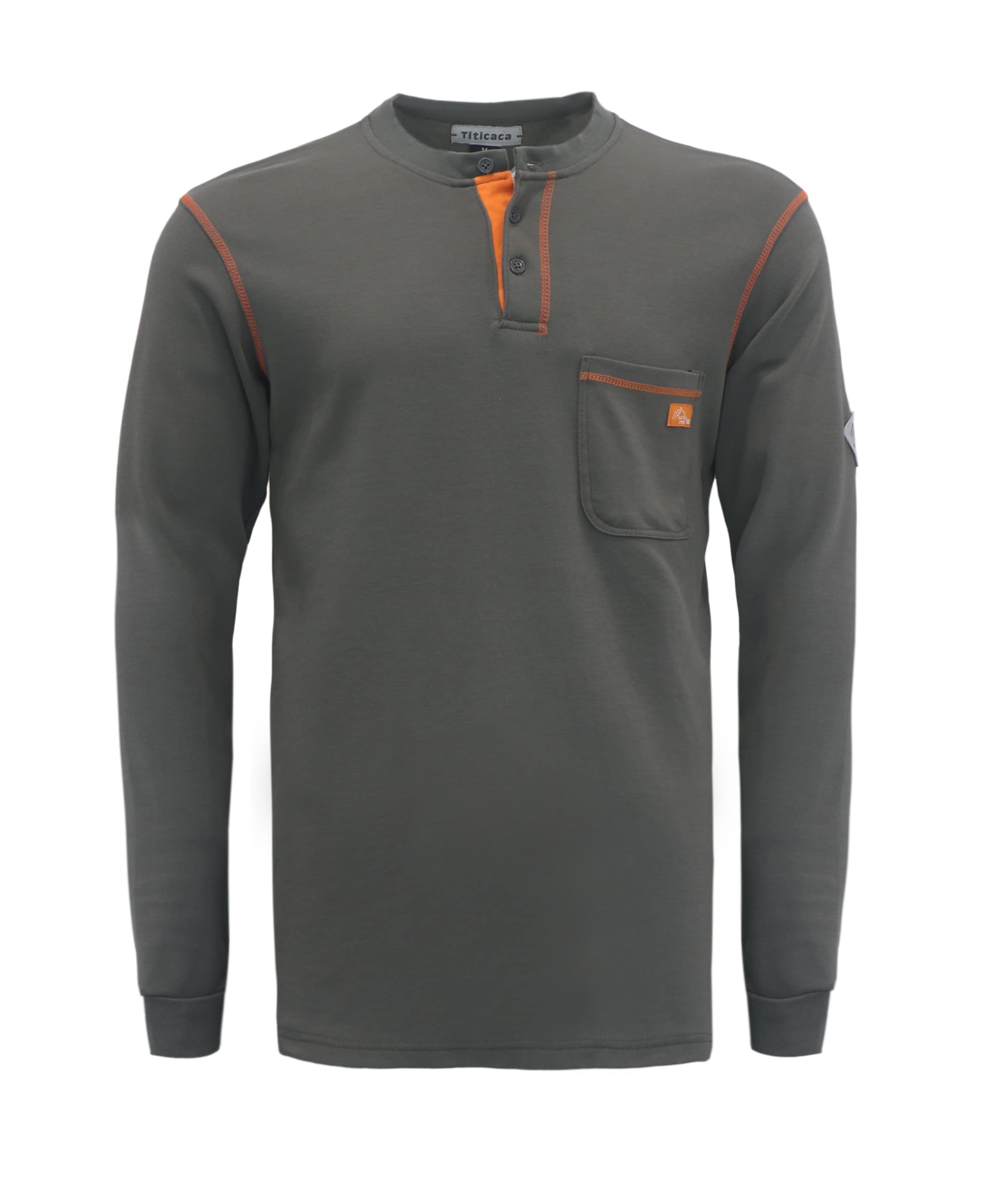 Titicaca FR Shirts 7oz Flame Resistant Shirt Men's Fire Retardant Henley Shirt