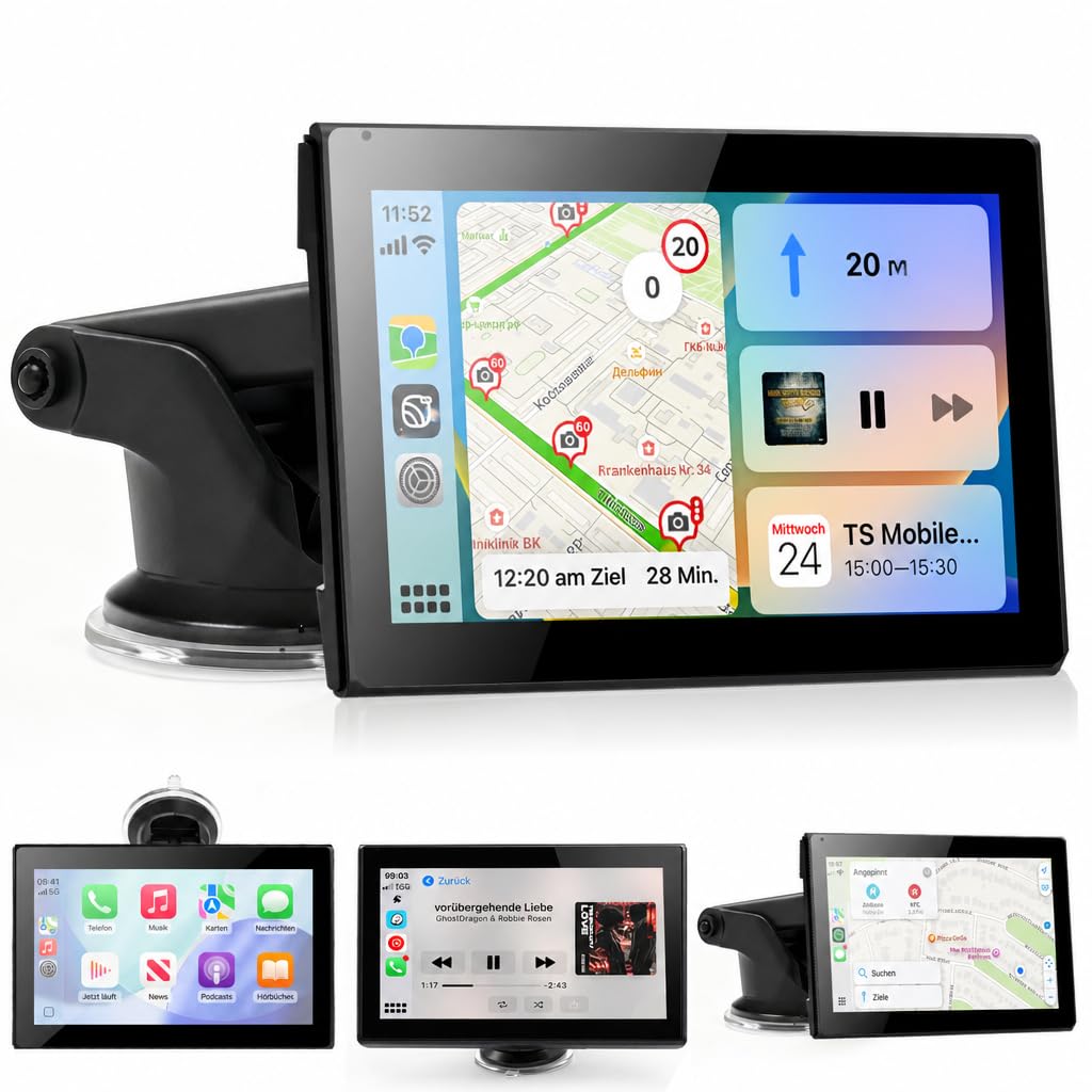 CarPlay 7-calowy wyświetlacz CarPlay, bezprzewodowy CarPlay i