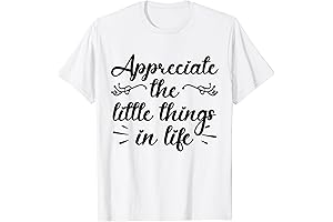 Appreciate the Little Things In Life Down Arrow Adult Joke T-Shirt
