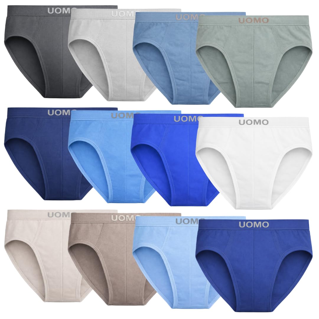Nakloe - Pack 12 - Calzoncillos Slip niño - Calzoncillos niño - Elasticos y Transpirables - 1