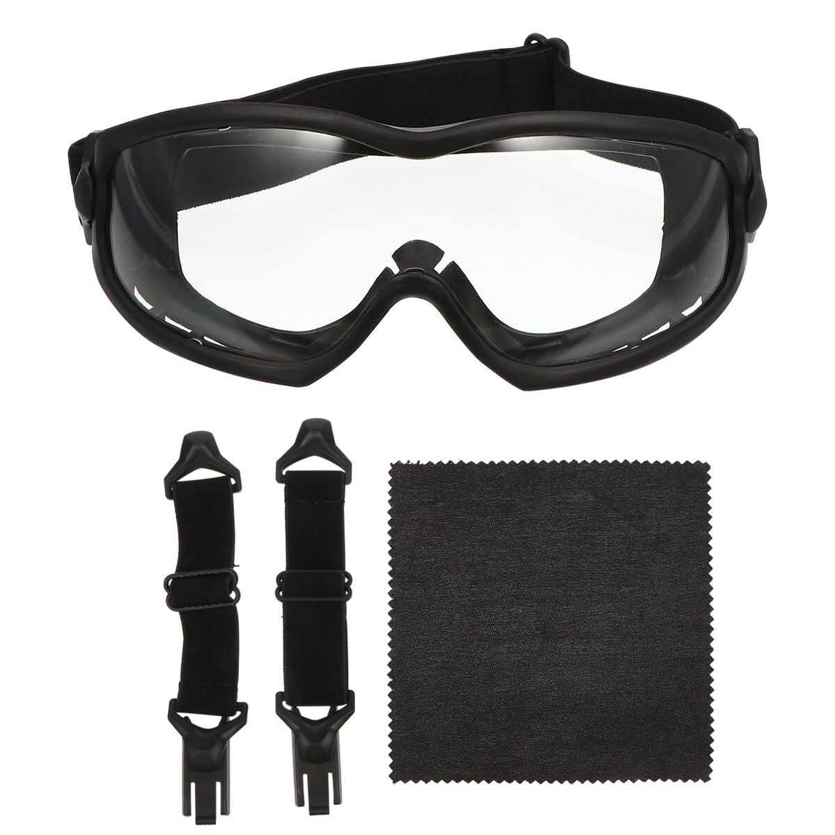 Occhiali Protettivi Moto Vintage Leggeri Resistenti Urti e Strappi per Ciclismo e Attività Outdoor con Lenti Trasparenti Antivento