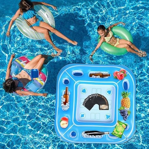 Table de jeu flottante pour piscine portable et résistante aux intempéries