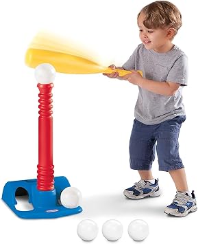 Little Tikes T-Ball Set, Red, 5 Balls, for Toddlers Ages 18+ Months pojiop