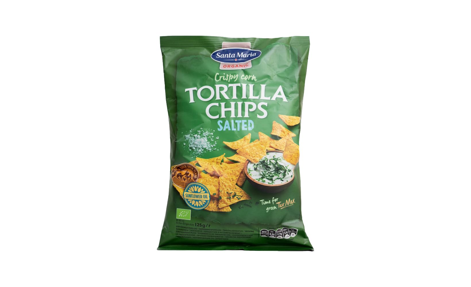 Santa MariaOrganic Crispy Corn Salted Tortilla Chips 125g