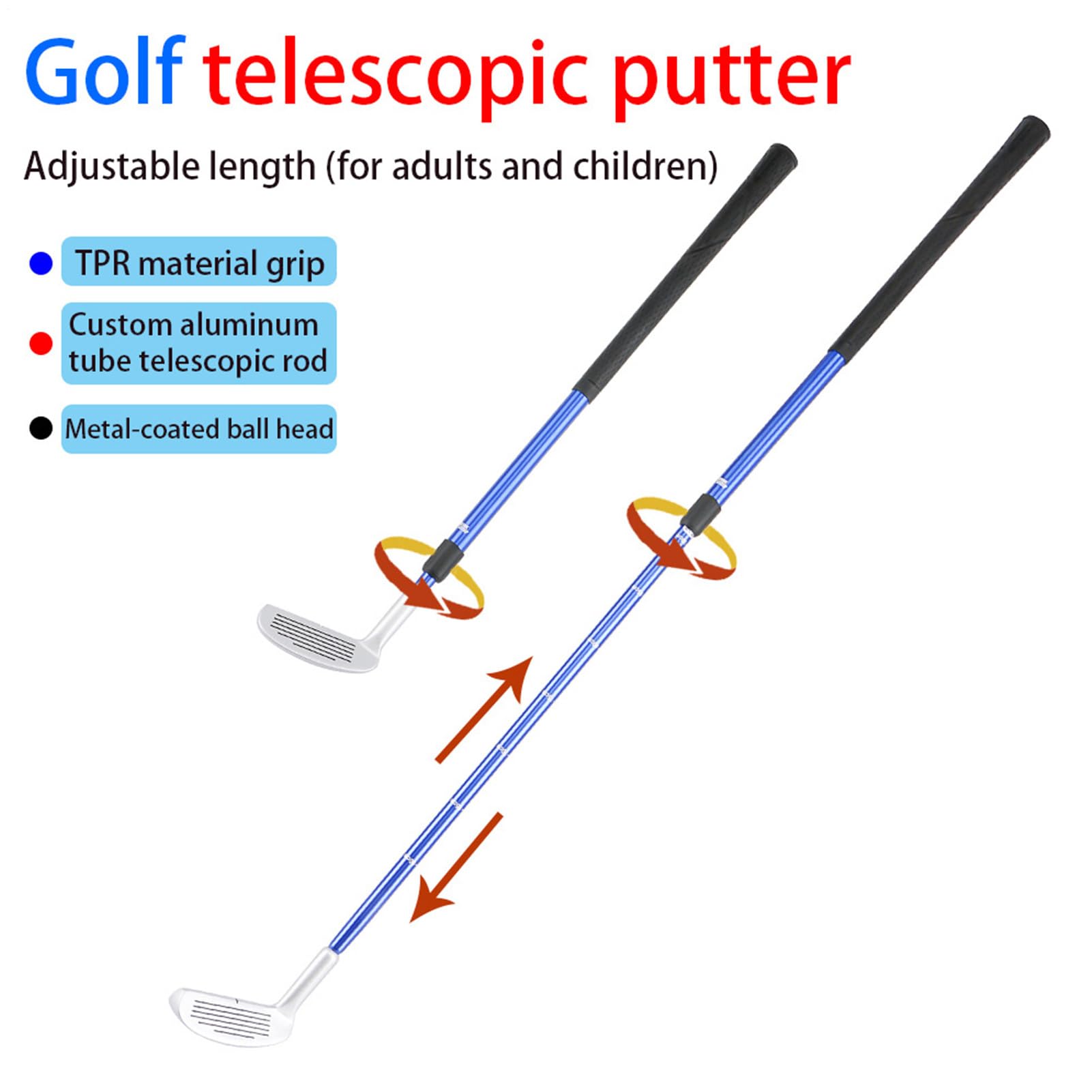 Kids Club Golfset | Golfschläger-Set mit Verstellbarer Höhe | Schlägergolfset Golfzubehör für Kinder, Erwachsene und Junior-Golfer