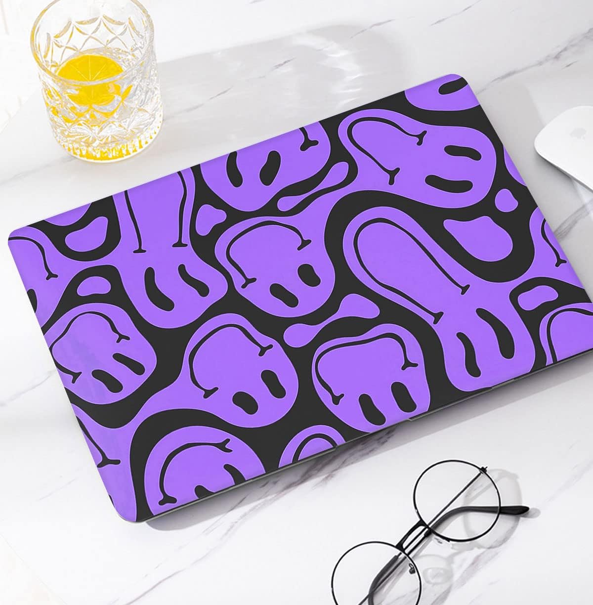 Watbro Compatible MacBook Air 13 inch Laptop case 2020 2019 2018 Release A2337 M1/A2179/A1932, Retro 70's Modern Pattern case, Suitable for MacBook Air 2020 with Touch ID