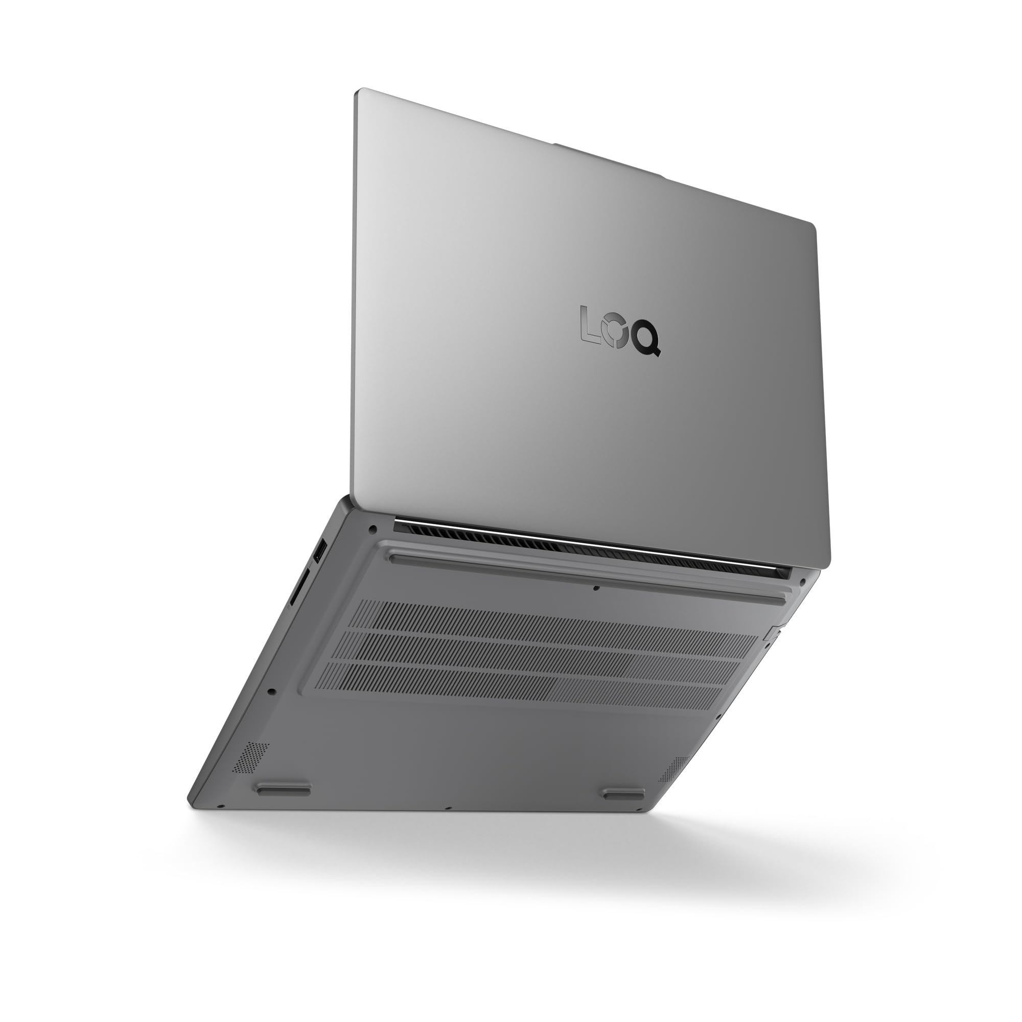 Lenovo LOQ Essential Gen 10 - Ordenador Portátil Gaming IA 15.6" FHD (AMD Ryzen 7 7735HS, NVIDIA GeForce RTX 4050, 16GB RAM, 512GB SSD, 144Hz, Wi-Fi 6, Sin Sistema Operativo) QWERTY Español - Gris