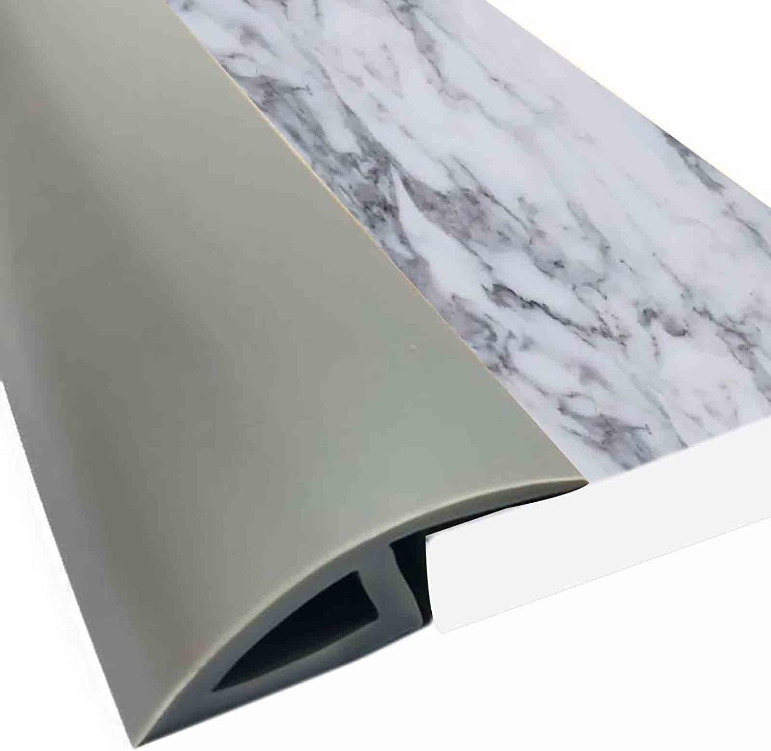 Doorway Uneven Floor Transition Strip, Floor Transition Strip Wood to Tile, Extra Wide Lightweight Doorway Thresholds Reducer, for Front Door Balcony Barn Door ( Color : Color 2 , Size : 90cm/35.4in )