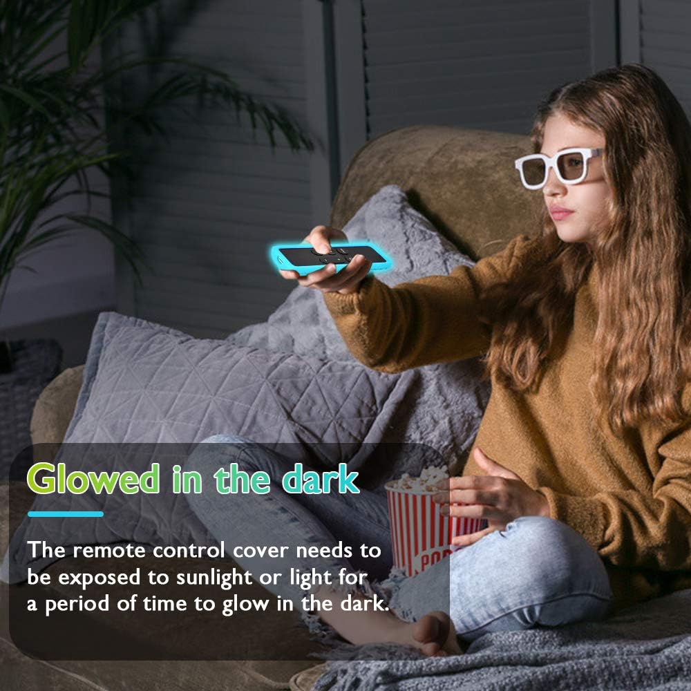 Limited TV Remote Case Glow, 2 Pack Remote Case Cover for Apple TV 4K Remote Silicone Protective Cover Apple Siri Remote Case Anti-Slip Shockproof for New Apple TV 4K 4th 5th Siri Remote Controller
