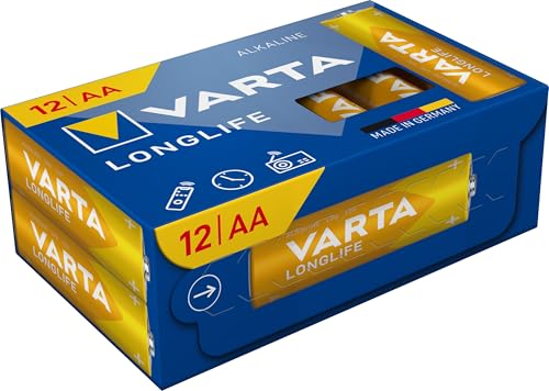 VARTA �o�b�e���[ �P3�` 12�p�b�N ������ �A���J�� 1.5V �L���[�u �����R��/�ڊo�܂����v/���W�I/�Ǌ|�����v�ɍœK 90%���T�C�N���p�b�P�[�W �h�C�c��