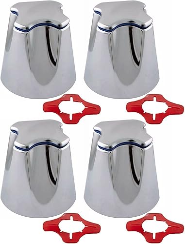 MaxLLTo Mango de ducha cromado de repuesto para grifo Pfister para Danco 88988 para fontanería Thrifco 4401490 (paquete de 4)