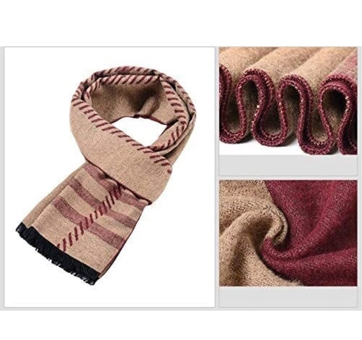 Bufanda Chal Bufanda De Invierno Diseño De Moda Bufandas Casuales Hombres Warm Neckercheif Suave y Cálida