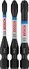 Bosch Professional 3 pcs. Impact Control screwdriver bit PH set 55mm, hex shaft, pick and click, Impact Drivers accessories