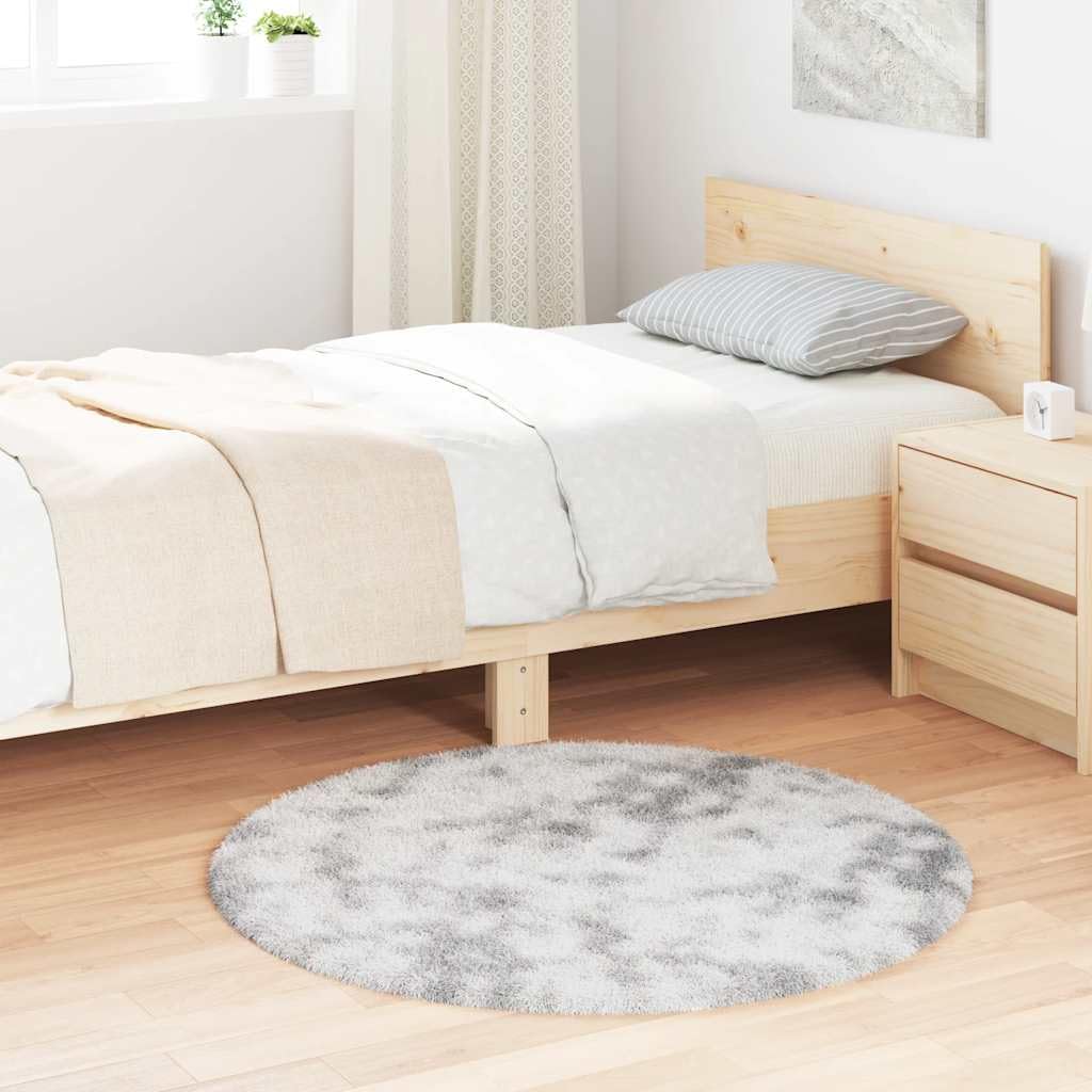 Tapis shaggy gris argenté antidérapant NAVARRA pour éviter les glissades