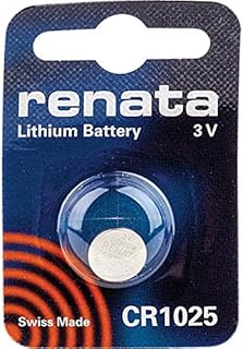 1 x Renata 1025 Watch Batteries, 3V Lithium CR1025