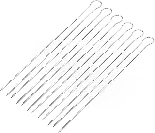 MUSISALY 6 Pçs Espetos Para Grelhar Espetos Para Churrasco Aço Inoxidável Conjunto De Espetos Para Churrasco Garfo Para Churrasco Ao Ar Livre Espetos Para Churrasco Ao Ar Livre Espetos De