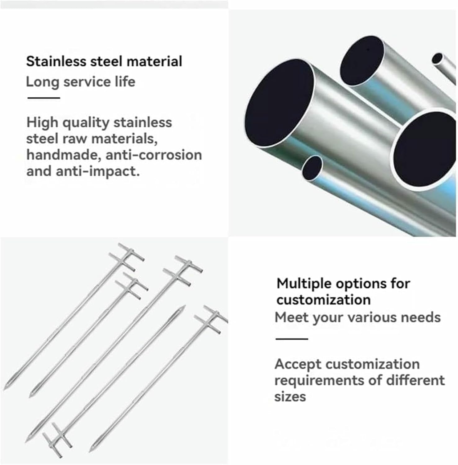 Stainless Steel Solid Sample Probe, Grain Probe Sampler, for Cement and Fertilizer - Durable Thief Sampler for Accurate Solid Sampling