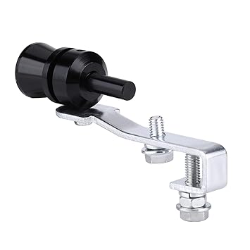 Car Turbo Whistle, Car Exhaust Whistle Muffler Engine Turbo Sound Simulation Whistle (M-Black)