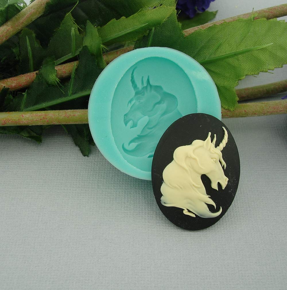 VERSAINSECT p Brand Silicon Mold Unicorn Head Flexible for Crafts, Jewelry, Resin, Scrapbooking, Polymer Clay