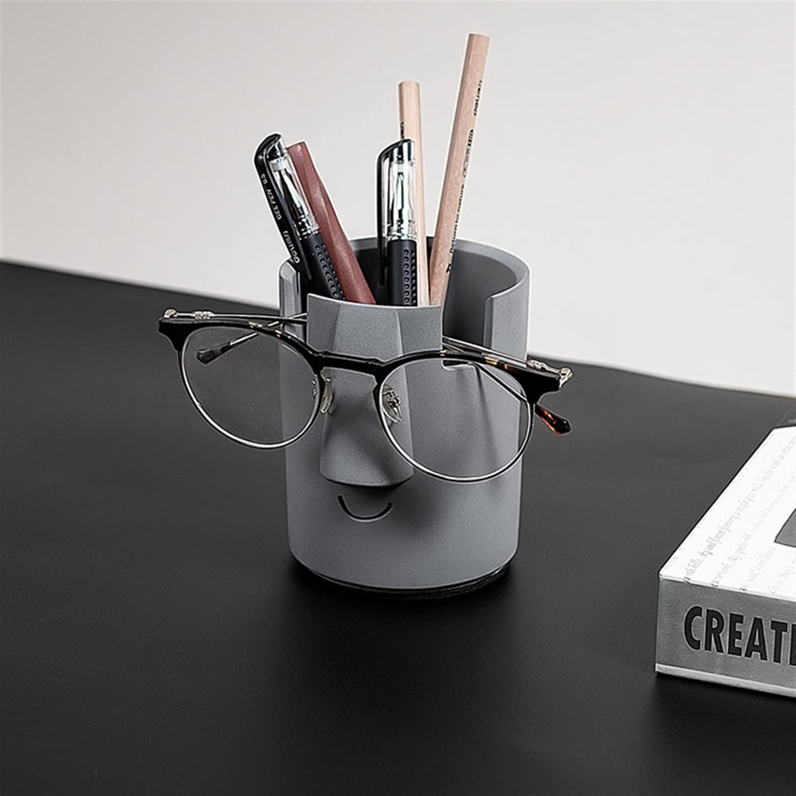 Stifteköcher Stiftbecher Stifthalter Moderner Desktop -Bleistift -Aufbewahrungsbecher Bürobrillen Rahmen kreativer Make -up Pinsel großer Kapazitätsspeicher Stifthalter Stifteköcher Schreibtisch