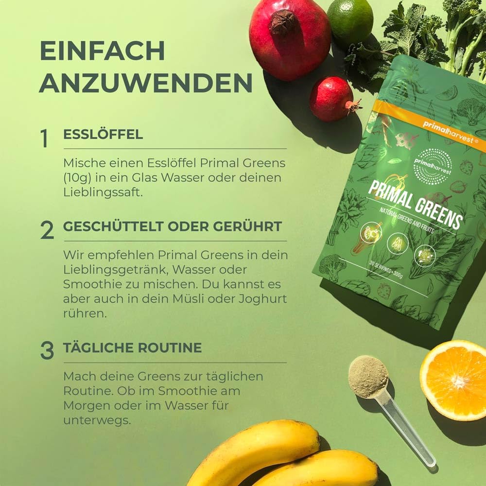 Primal Greens – Täglichen Pulver, milch- & sojafrei, vegan