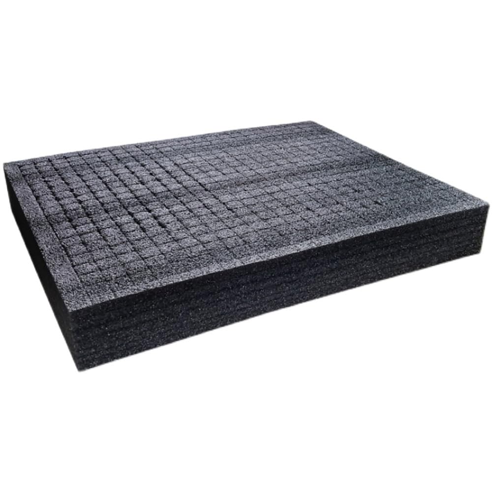 50x30cm Hochdichter, Vorgeschnittener Gitter-Anti-Schock-Schaumstoff, 1 Stück – Schwarz, For Schutzverpackungen Als Werkzeugkastenauskleidung(500x300x30mm)