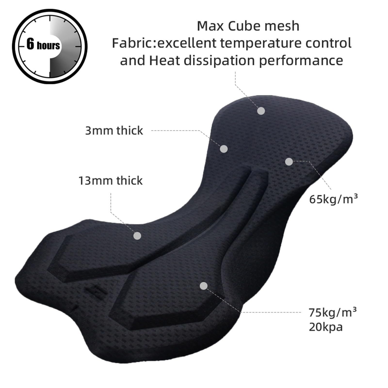 Pantaloncini Ciclismo Pantaloncini con Bretelle da Ciclismo per Uomo, Calzamaglia Corta Imbottita PRO Team 6H, Ideali per Bici da Strada e MTB(Gray,M)