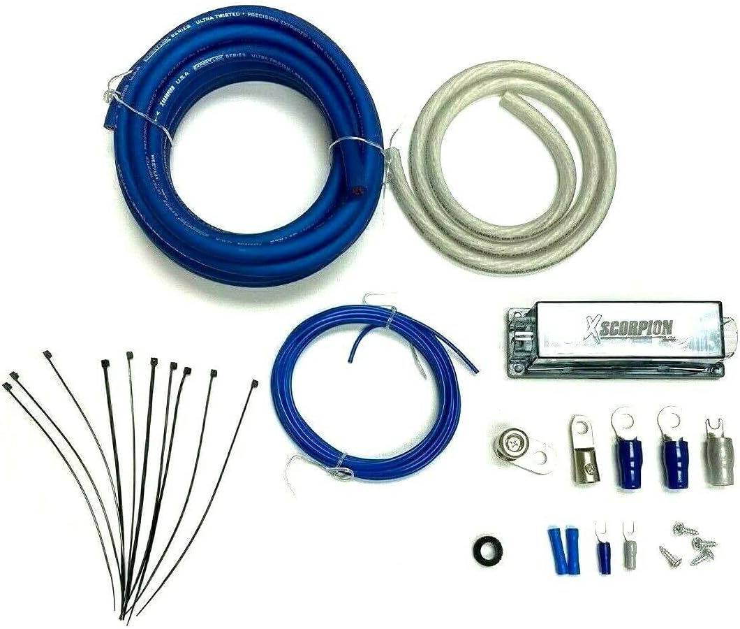 2000 Watt 100% Copper 4 Gauge Amplifier Installation Kit