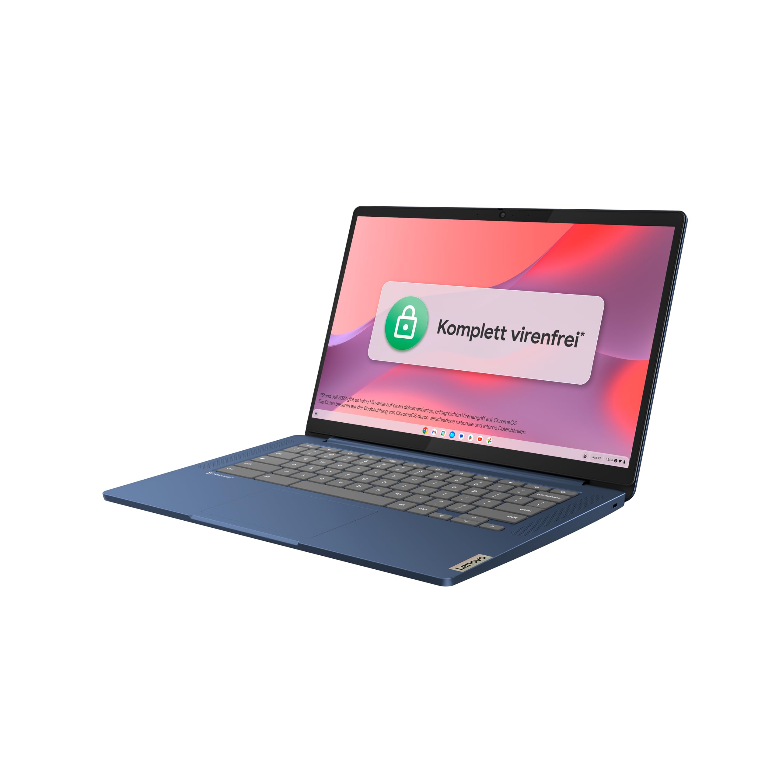 Lenovo IdeaPad Slim 3 Chromebook 14" Full HD Mediatek MT8186 4GB RAM 64GB SSD ARM Mali-G52 Grafik Chrome OS blau