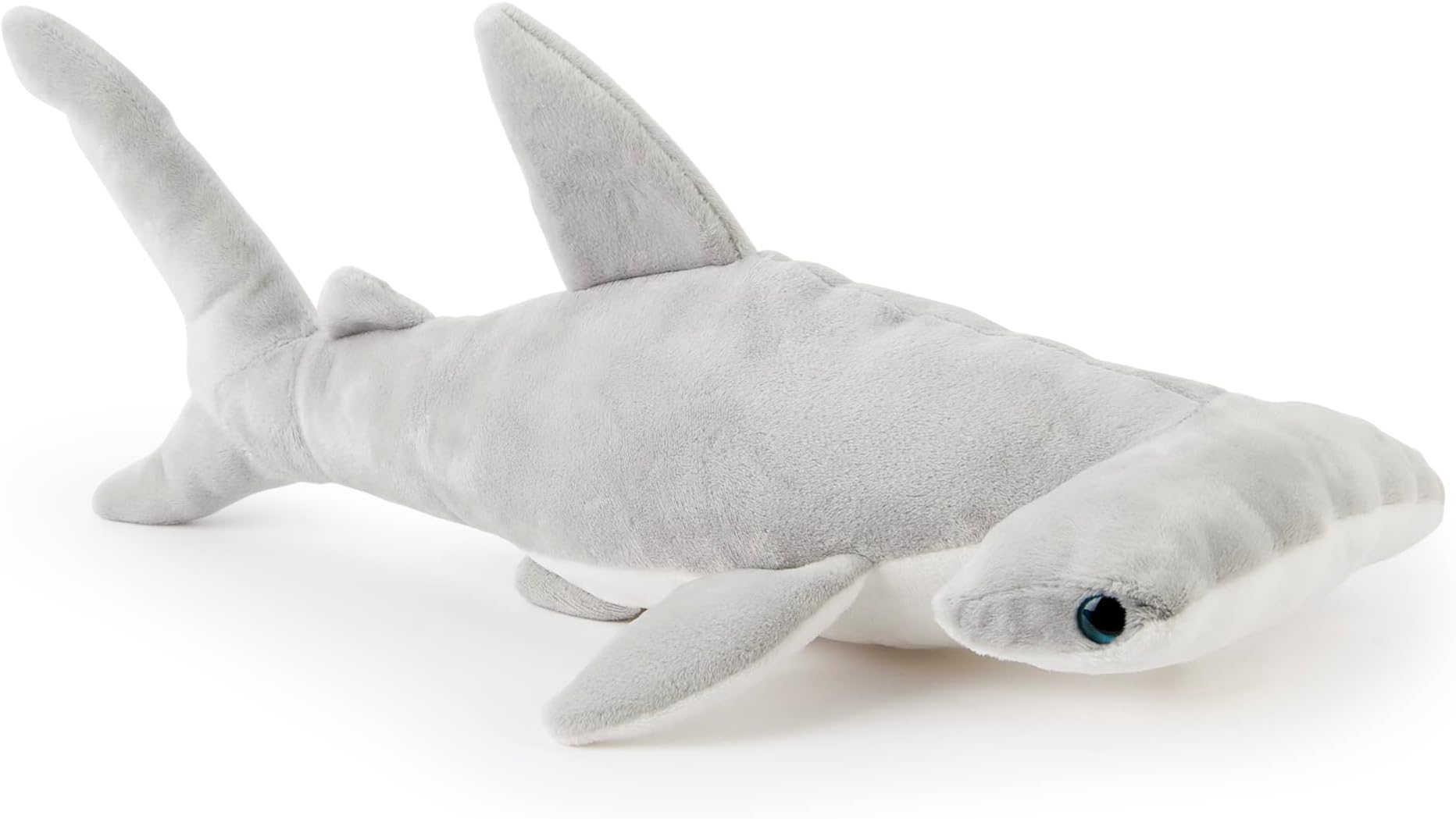 Zappi Co Children's Lifelike Large Plush Toy - Soft & Cuddly Stuffed Animal for Boys and Kids (37cm Length) (Hammerhead Shark)