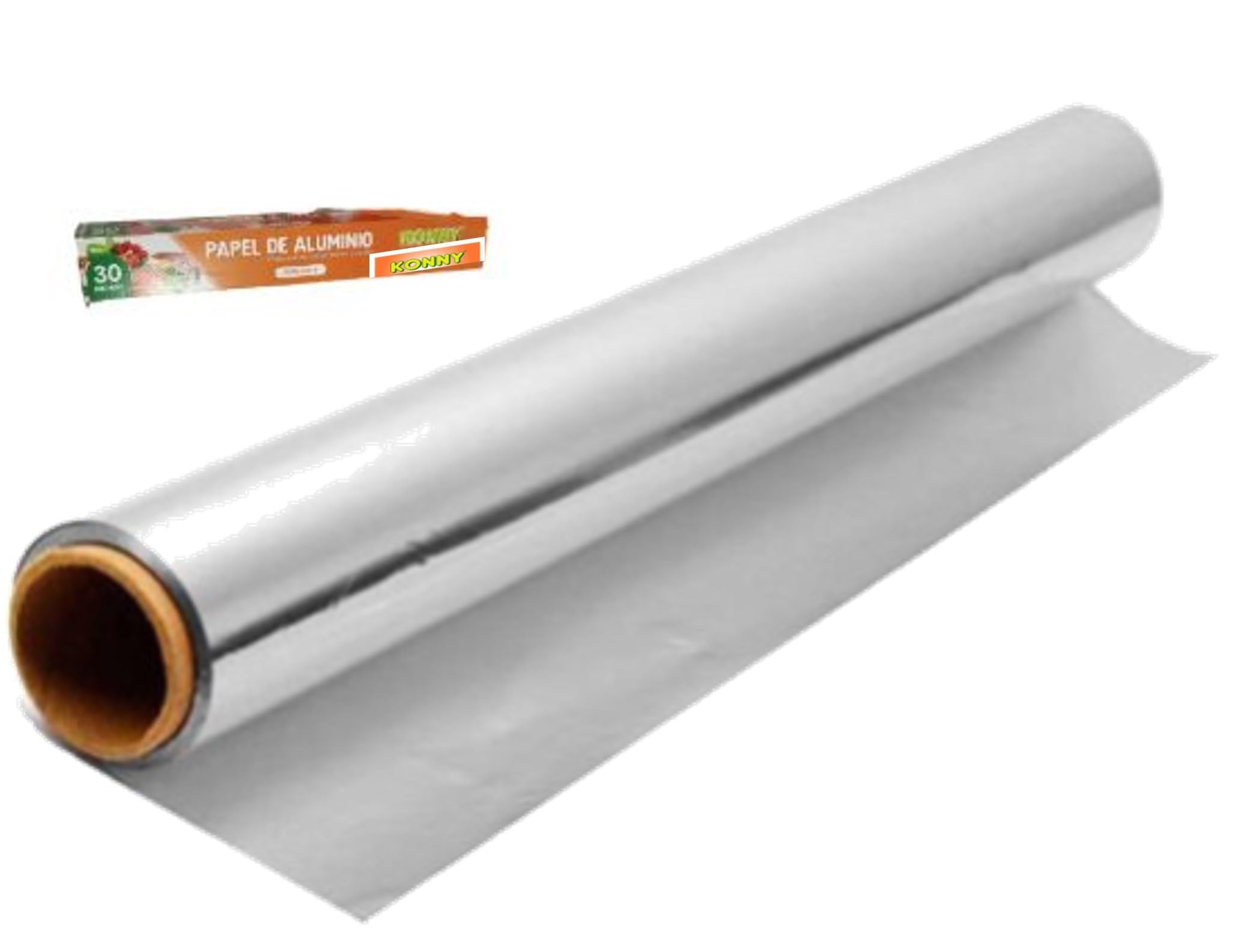 Papel de Aluminio 30 m - Envío 24 h - Alta Categoría - 24 Rollos - 30 m x 29 cm - Extra Resistente - Fácil Corte - Papel plata para conservar, cocinar, hornear, congelar y estofar. (24)