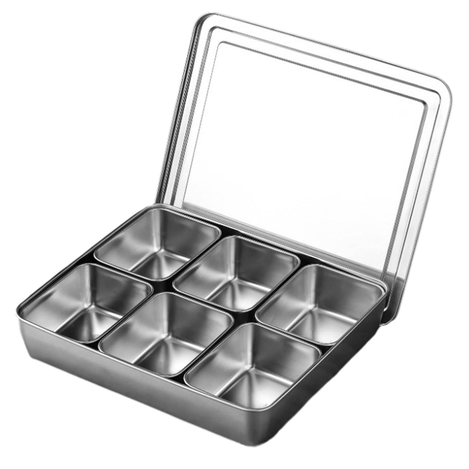 XL Inless - Scatola da cucina in acciaio con cartoncini separati, per chef, ideale per soluzioni da cucina efficienti