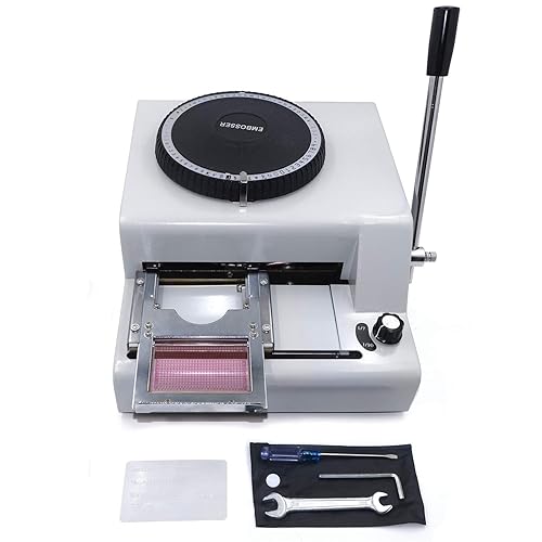 XKMT- 72-Character Manual Stamping Machine PVC/Letter/Personalized Card Embosser Code Printer
