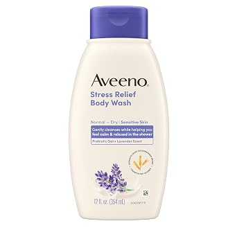 Aveeno Stress Relief Body Wash with Soothing Oat, Lavender, Chamomile & Ylang-Ylang