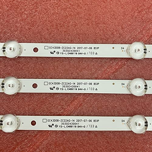 LED Strip 8 Lamp Compatible with 43'' TV GC43D08-ZC22AG-17 15