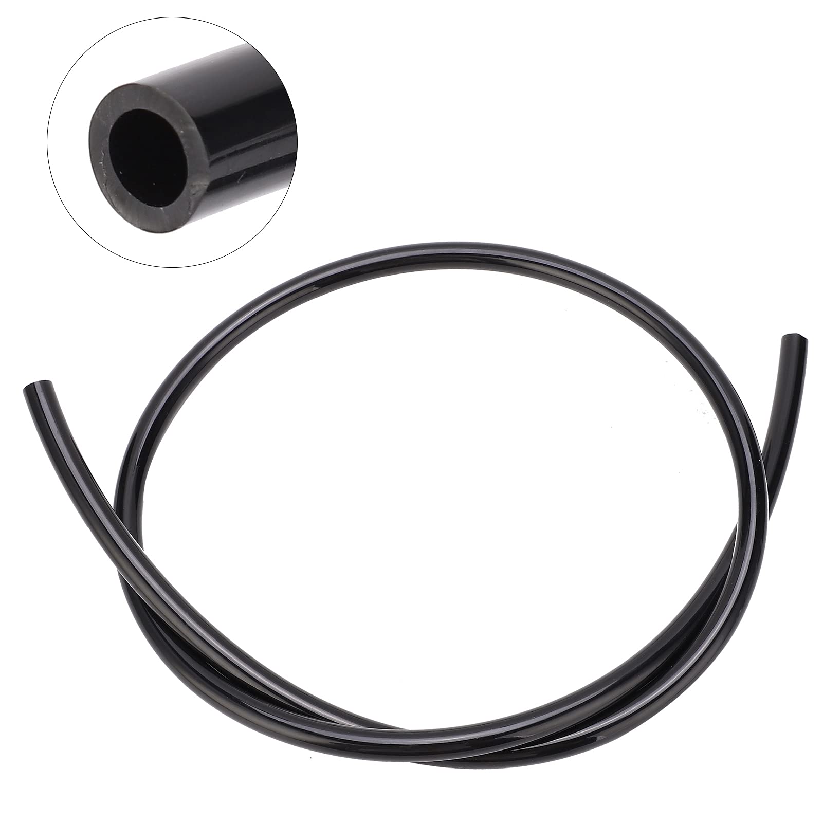 Pneumatischer Schlauch Flexibler Luftkompressor TPU Rohr Rohr für Chemisches Heizöl TPU0604 OD6xID4 Arbeitsdruck 12bar(10m-schwarz)