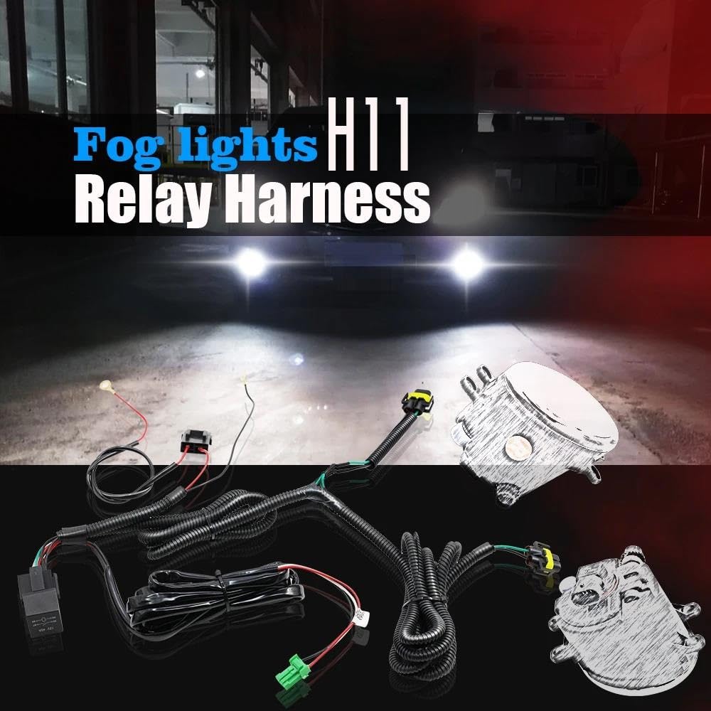 Cablaggio Fendinebbia Con Presa H11 E Interruttore Indicatore LED Relè Per Cambio Automatico Per Toyota Per Corolla RAV4 Per Sienna Per Solara
