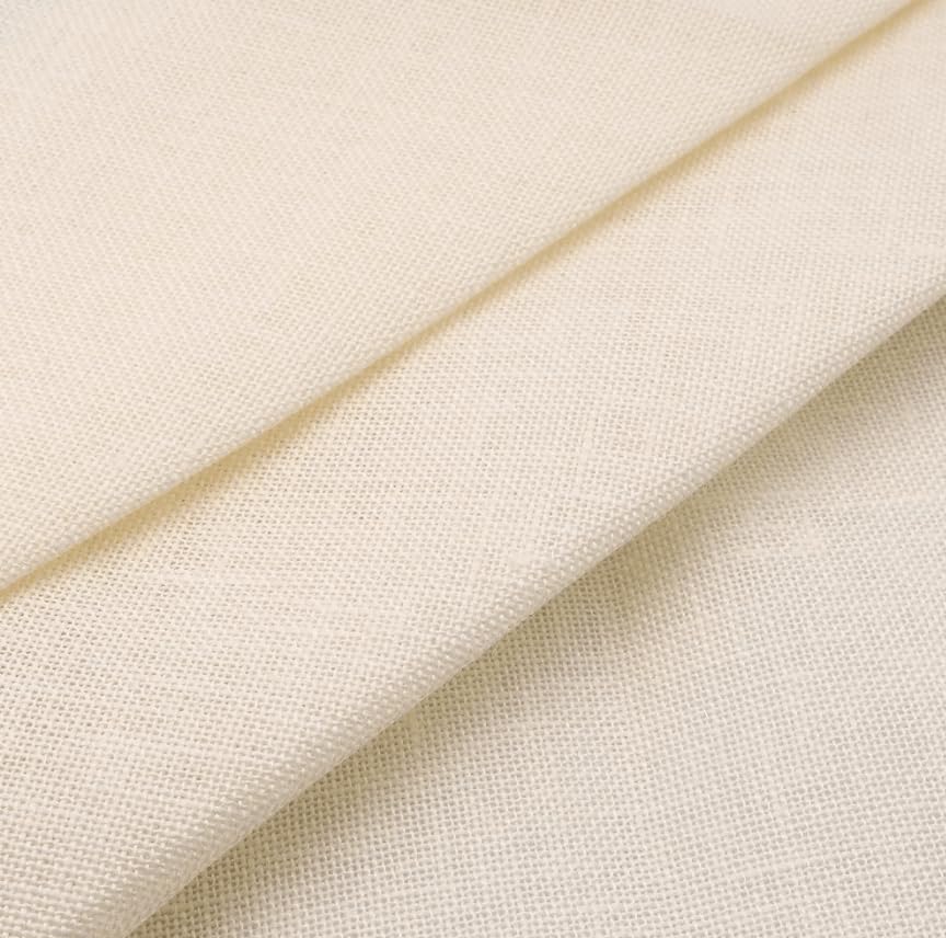 Image of Wizardi Belfast 32 Count Cream 3609 /222. Needlework Canvas, Cross-Stitch Fabric, Embroidery Cloth, Needlepoint Canvas. 100% Linen. Precut Zweigart