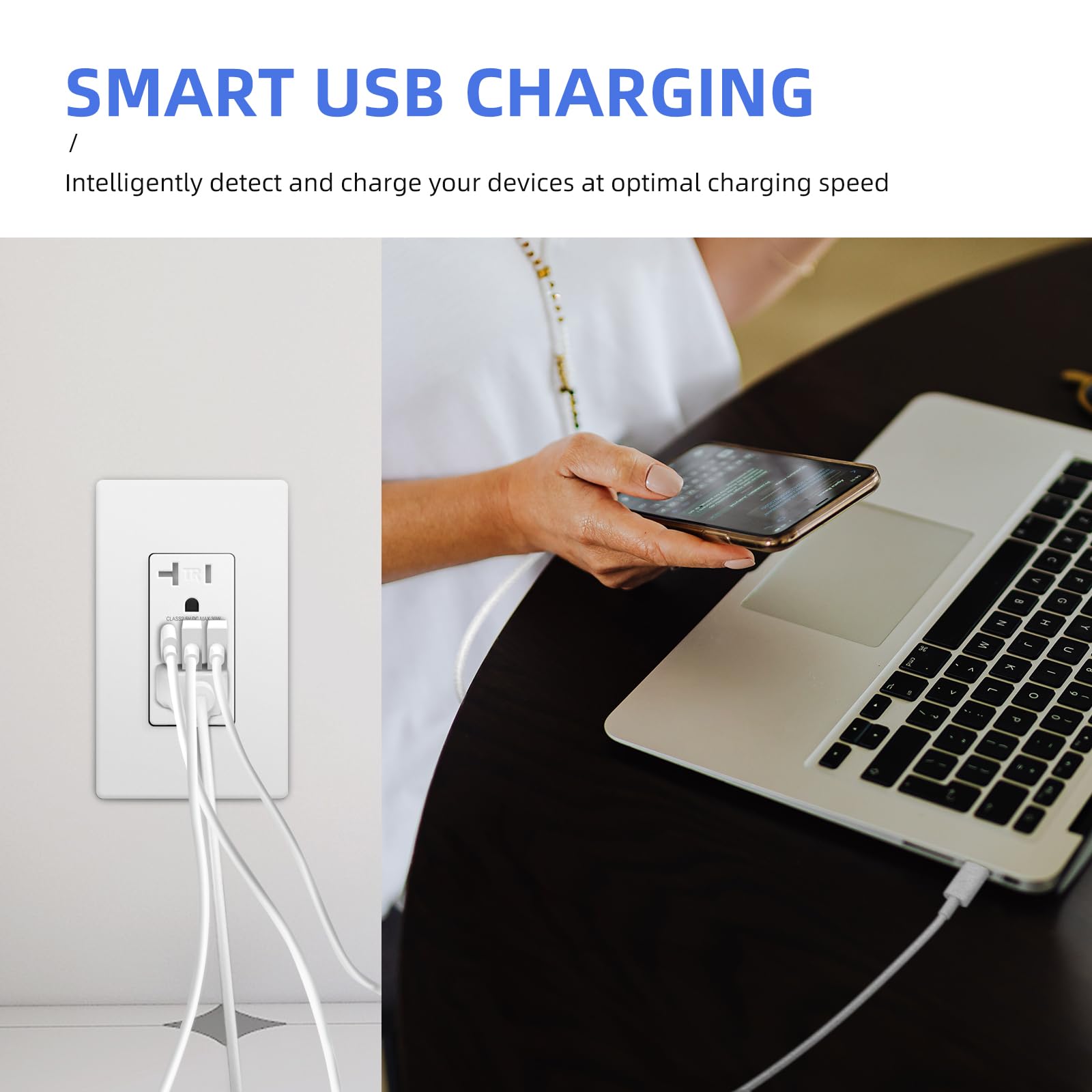 4pcs Smart Plug Mini Bundle with 4pcs 6 0A USB C Wall Outlet — view 4