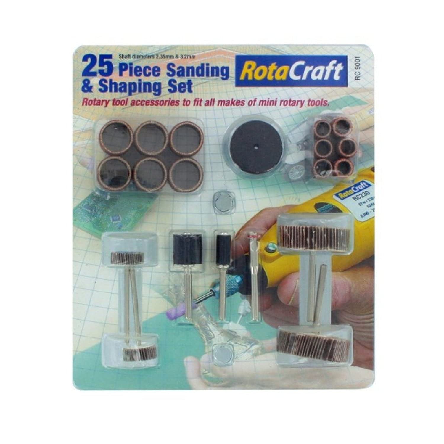 Rotacraft25 Pce Sanding and Shaping Set